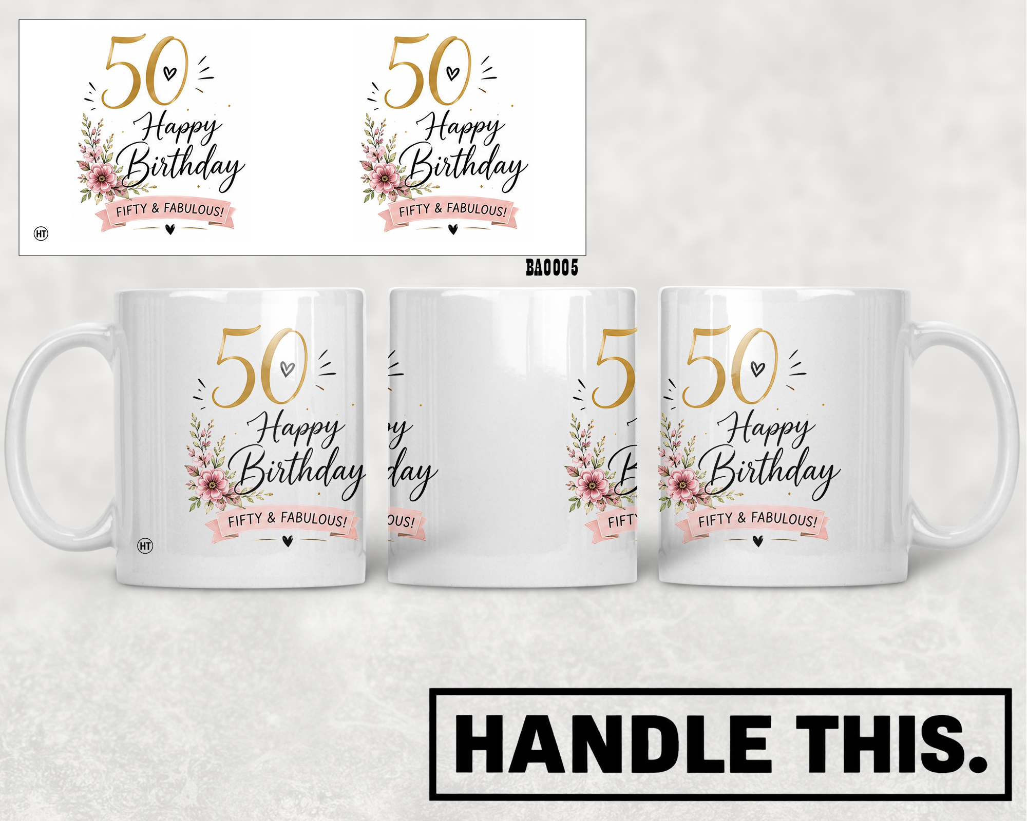 Fifty Fabulous Mug - Funny Gift