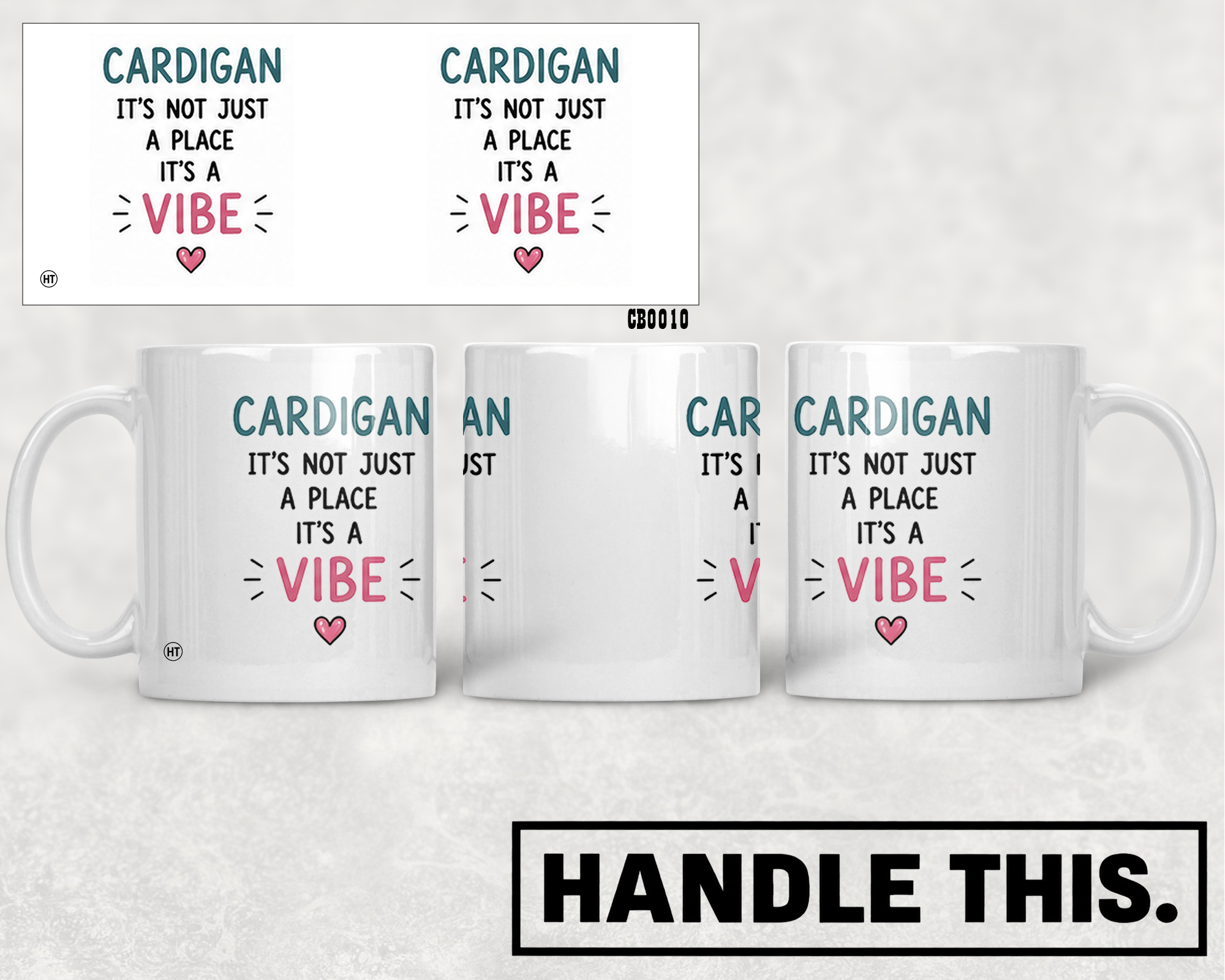 Cardigan It's Not Just A Place B Vibe Mug - Welsh Local Gift