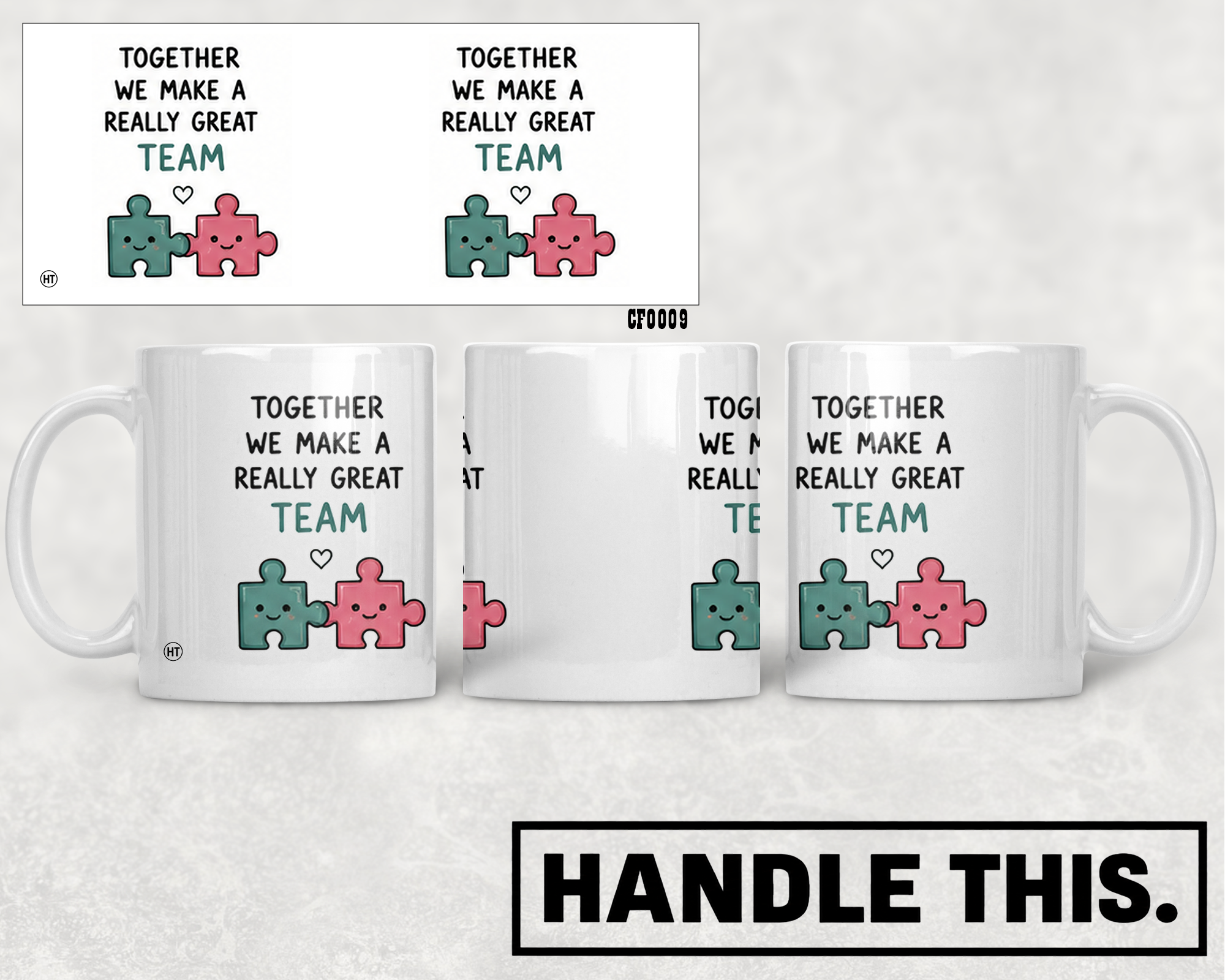 Together We Make A Really Great Team Mug - Funny Couple Gift