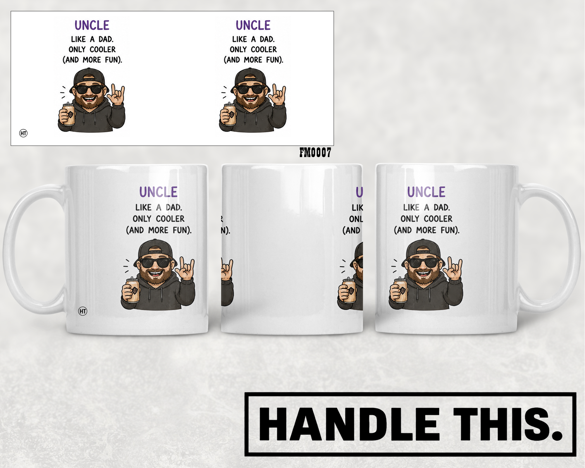 Uncle Like A Dad Only Cooler And More Fun Mug - Family Gift