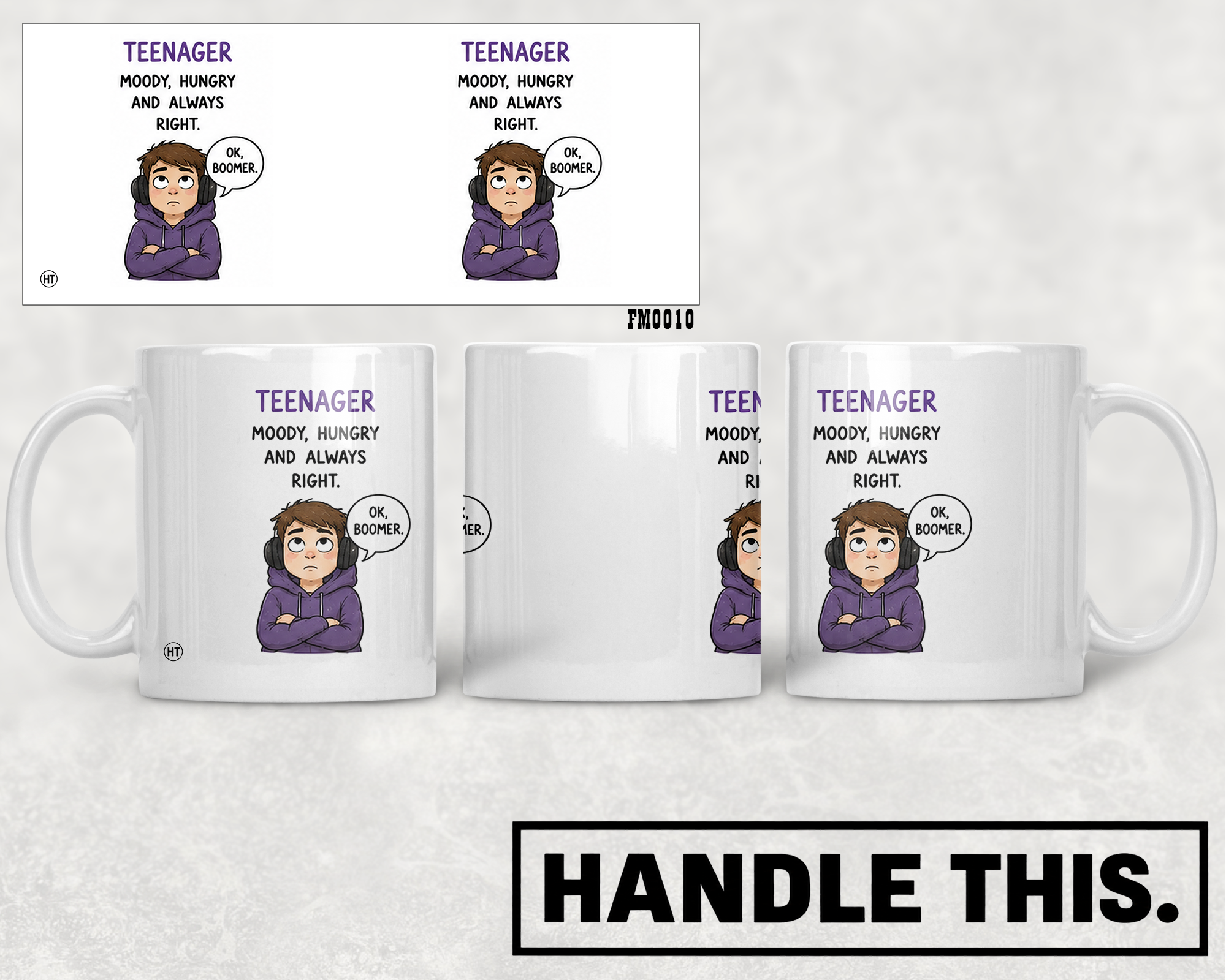 Teenager Moody Hungry And Always Right 0K Boomer Mug - Family Gift