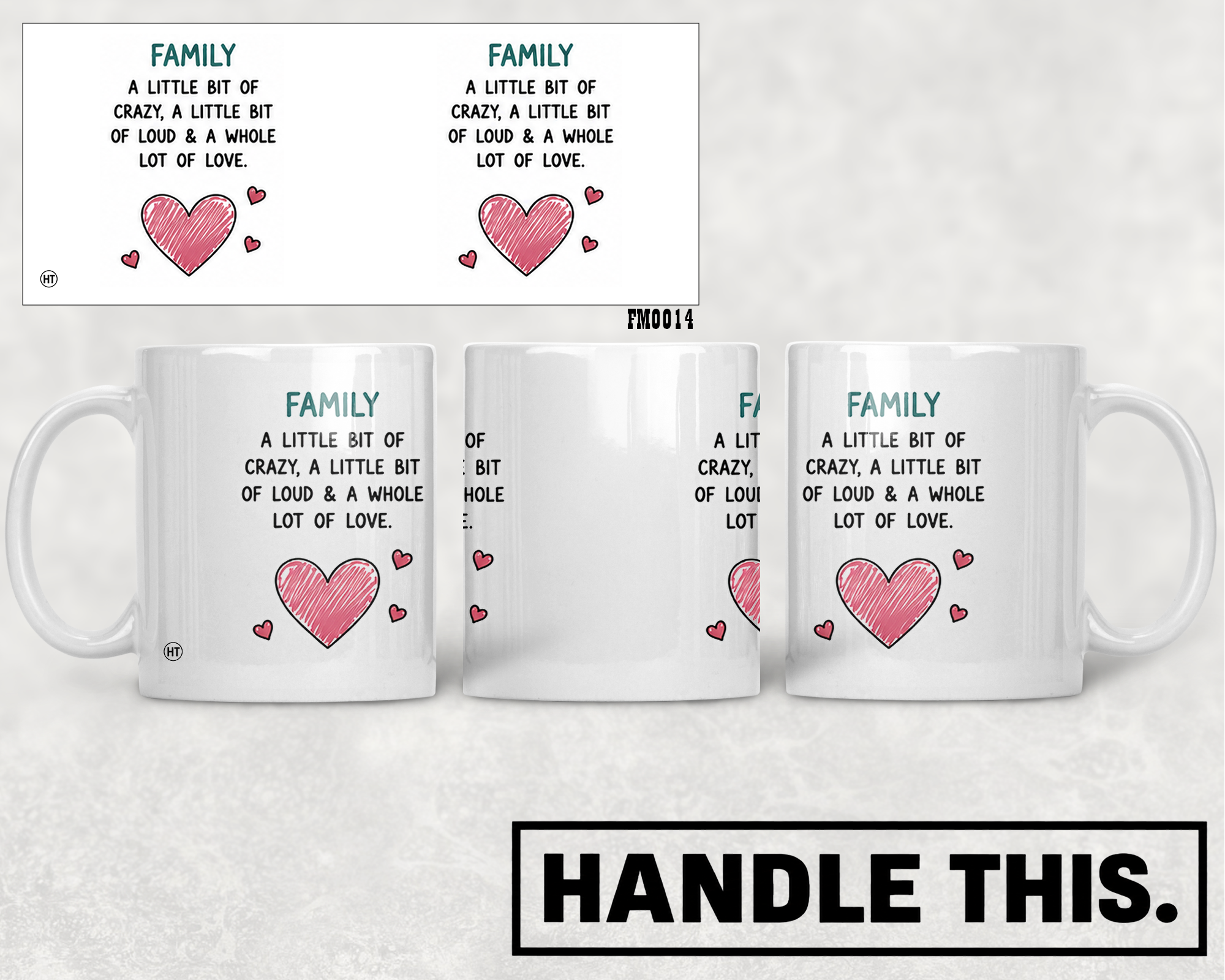 Family A Little Bit Of Crazy A Little Bit Mug - Family Gift