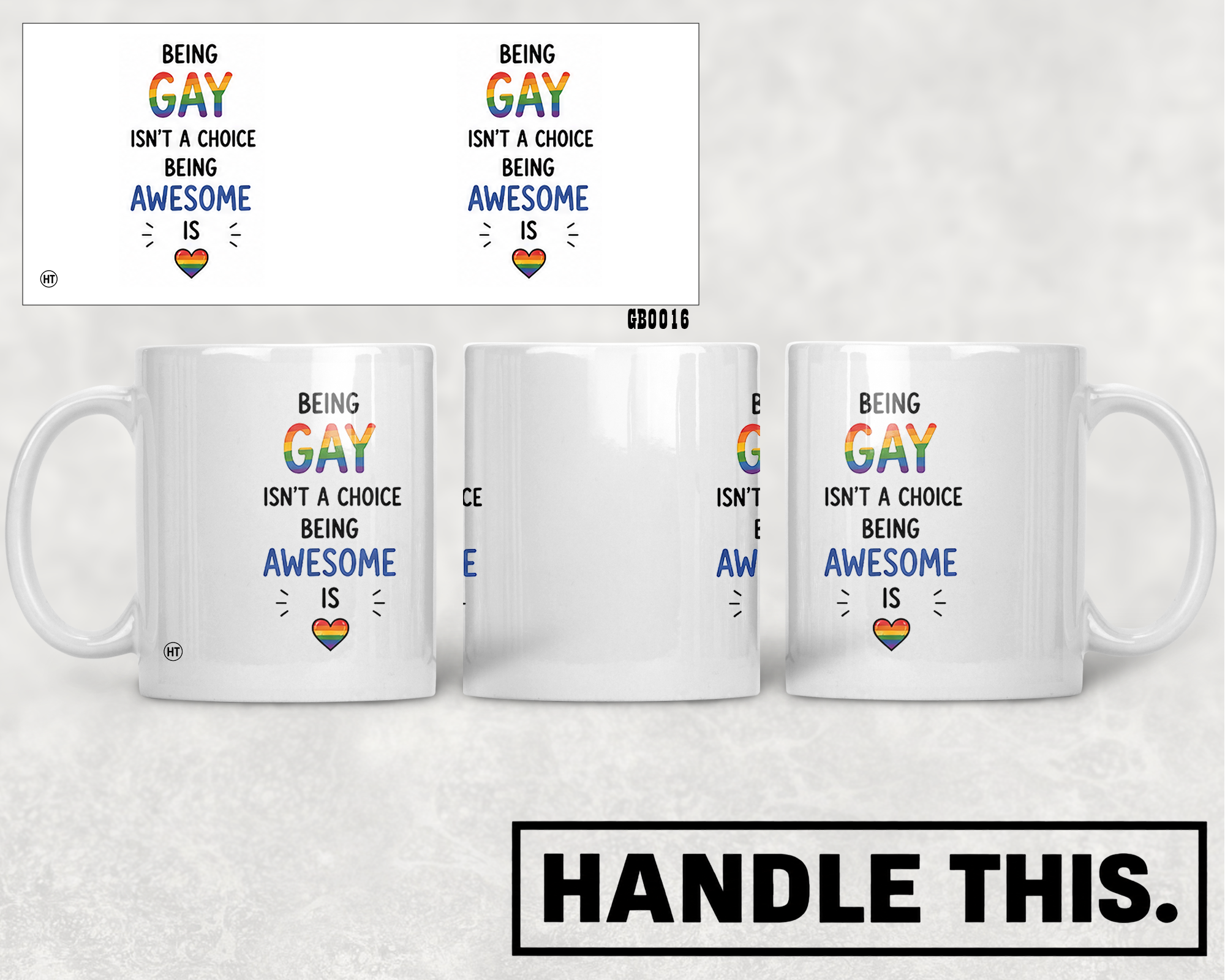 Being Gay Isn't A Choice Being Awesome Mug - Pride Gift