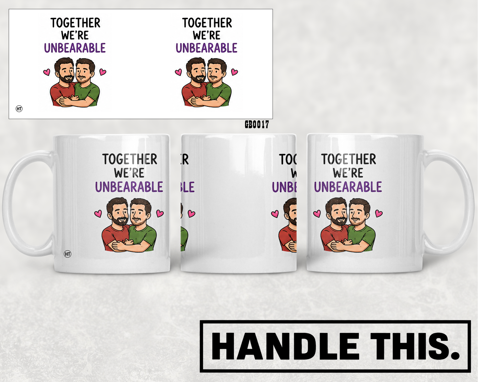 Together We're Unbearable Mug - Pride Gift