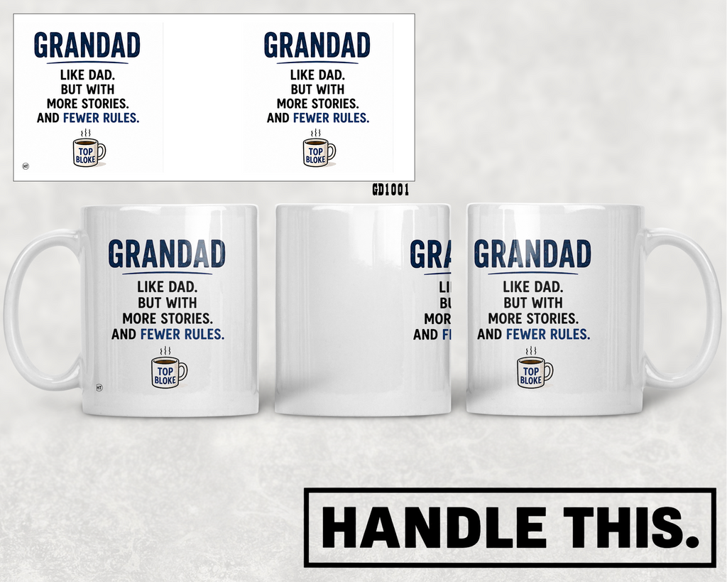 Grandad - More Stories And Fewer Rules Mug