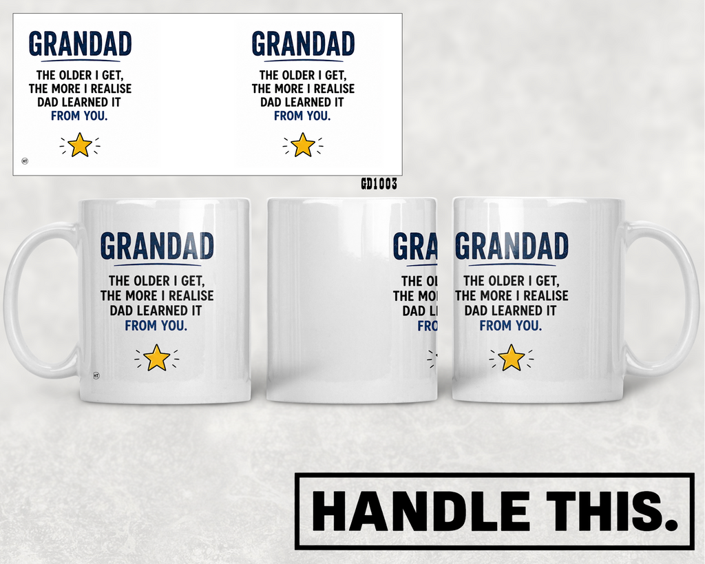Grandad - Dad Learned It From You Mug