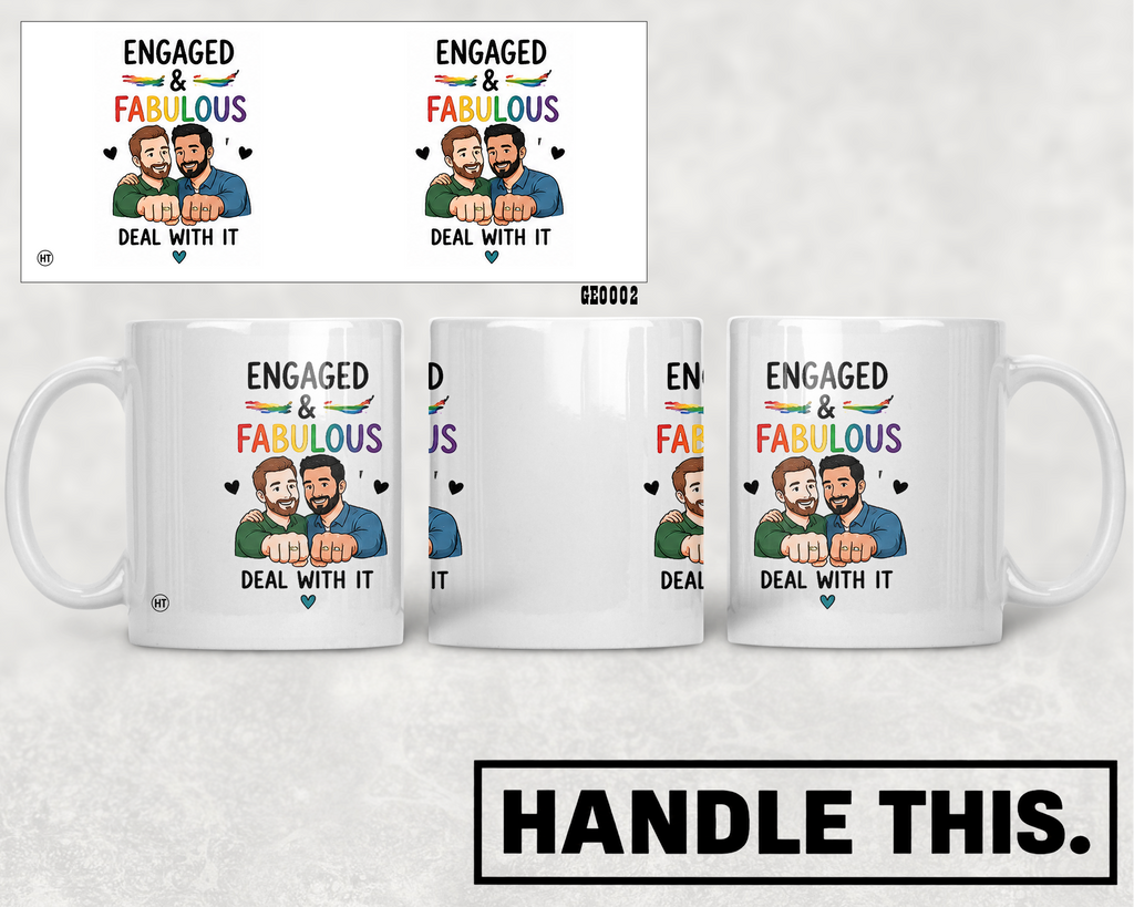 Engaged Fabulous Deal With It Mug - Pride Gift