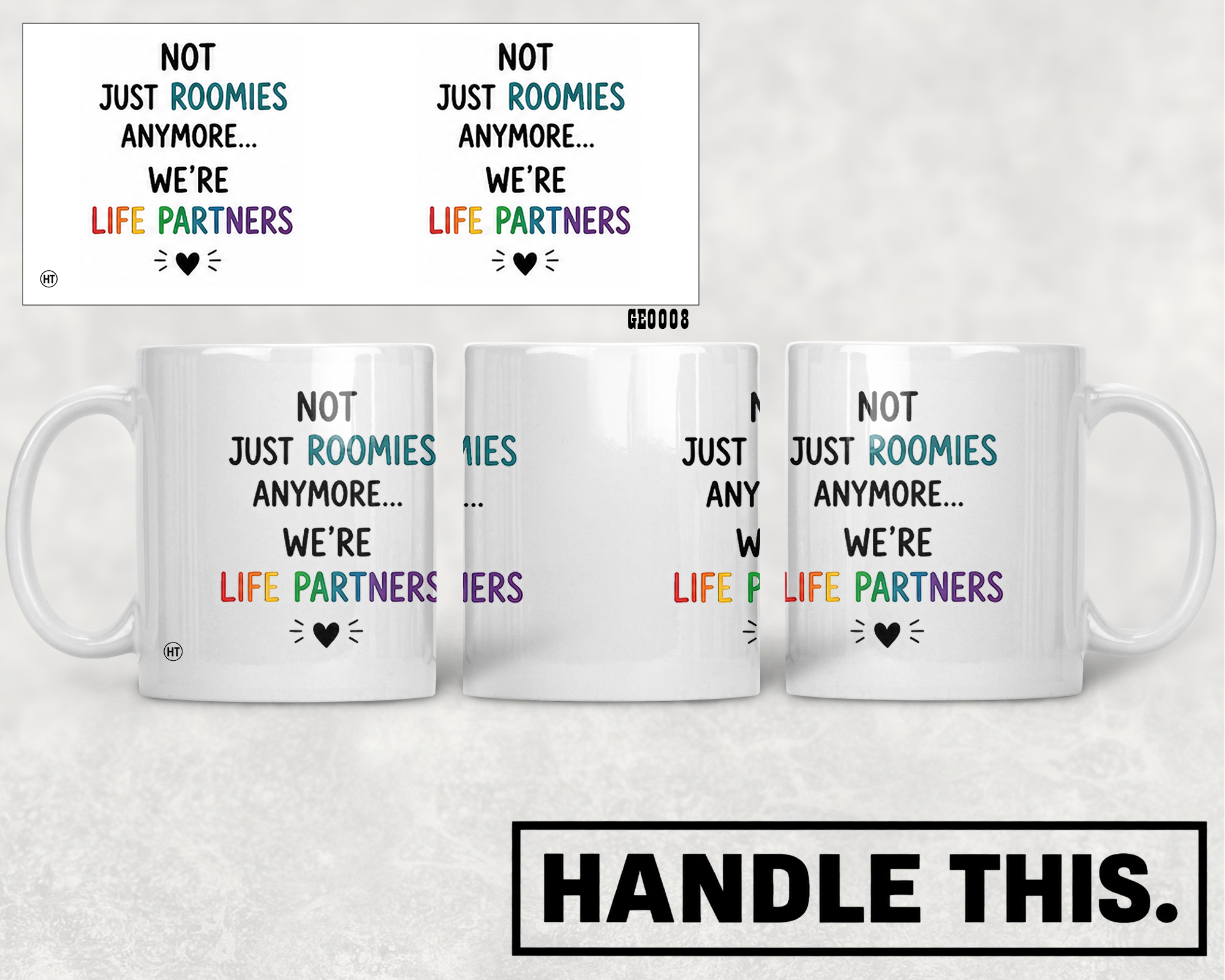 Not Just Roomies Anymore We're Life Partners Mug - Pride Gift