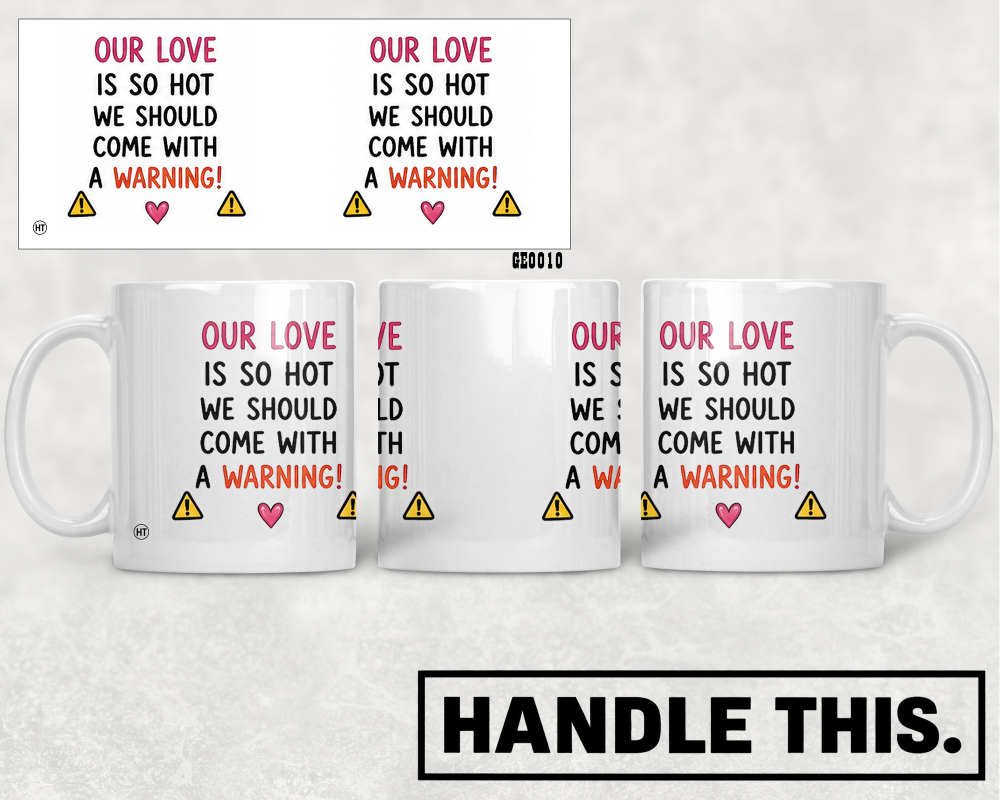 Our Love Is So Hot We Should Come With Mug - Pride Gift
