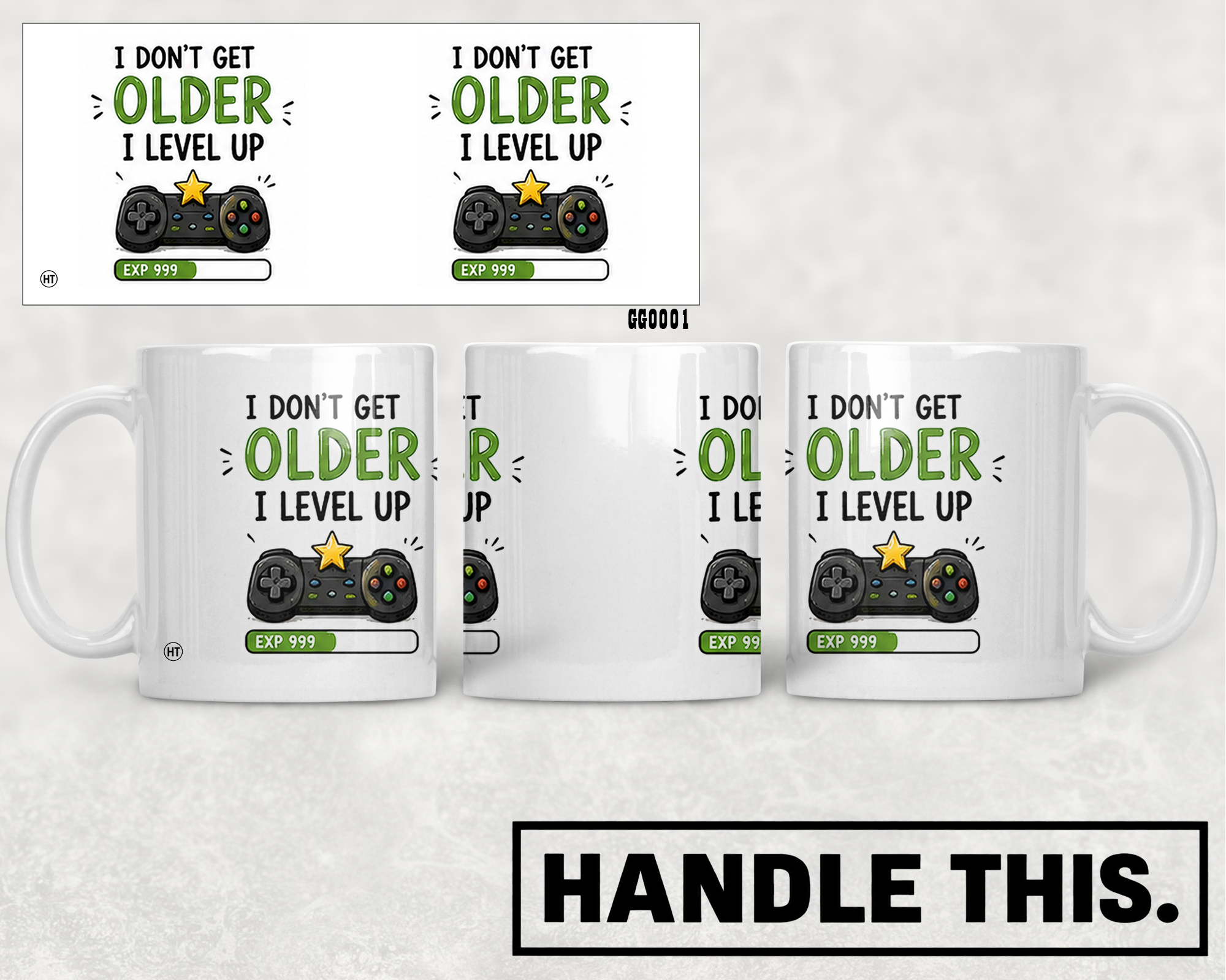 I Don't Get Older I Level Up Exp 999 Mug - Hobby Gift