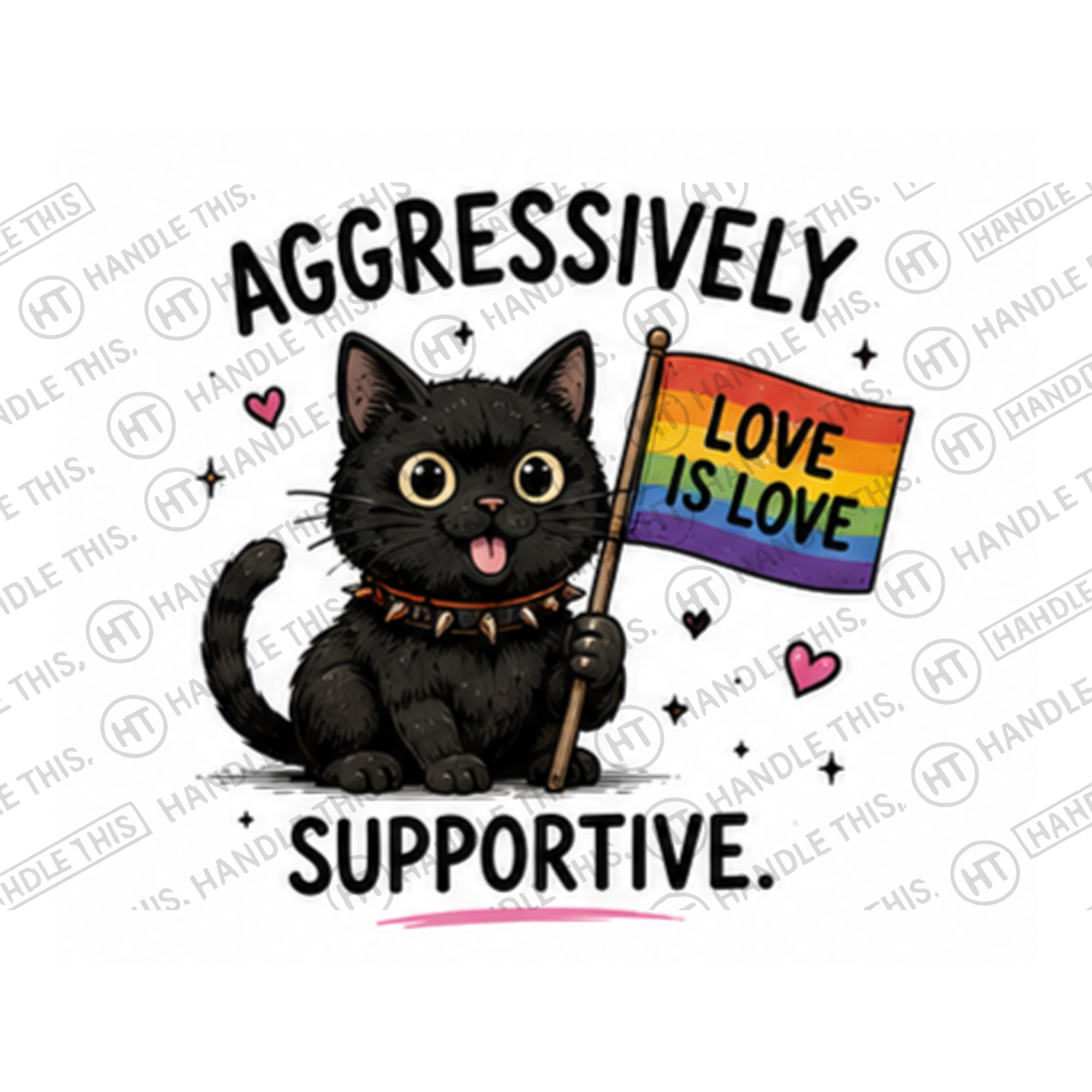 HT0009 Aggressively Supportive watermarked artwork