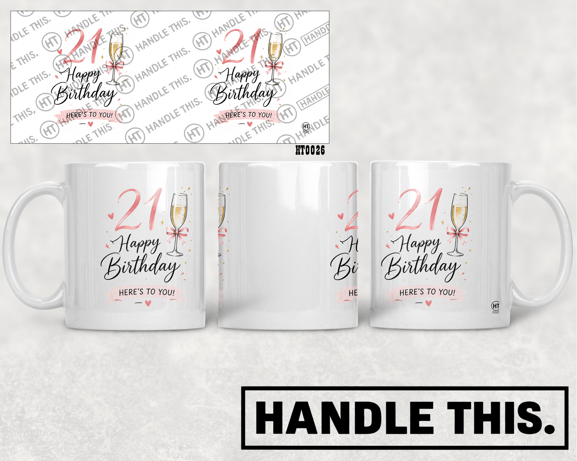 HT0026 21 Happy Birthday Here's to You mug mockup
