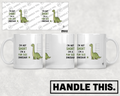 HT0043 I'm Not Short I'm a Fun Size Dinosaur mug mockup