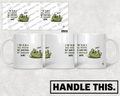 HT0045 I Try to Be a Nice Person but Sometimes My Dinosaur Wins mug mockup