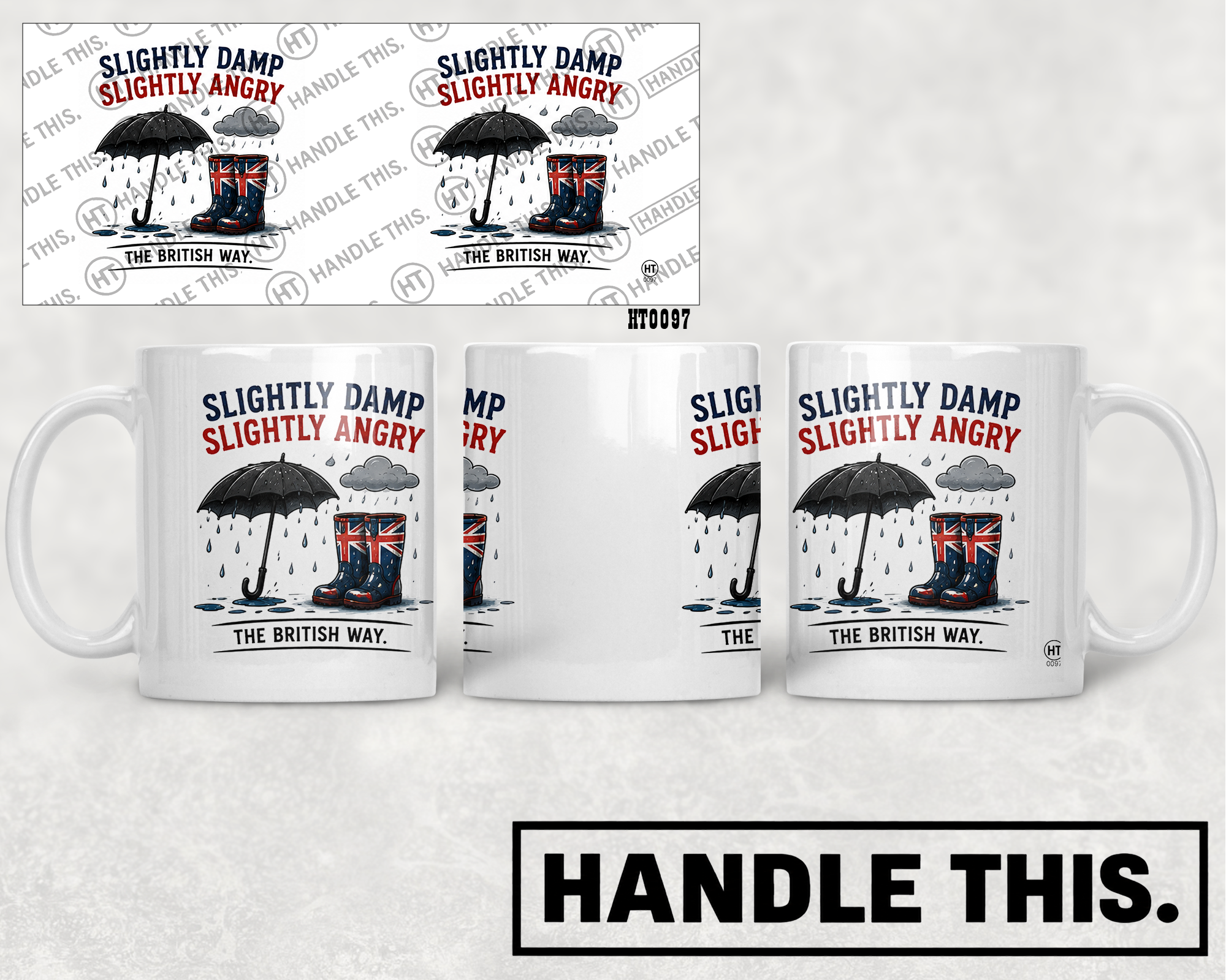 HT0097 Slightly Damp Slightly Angry mug mockup