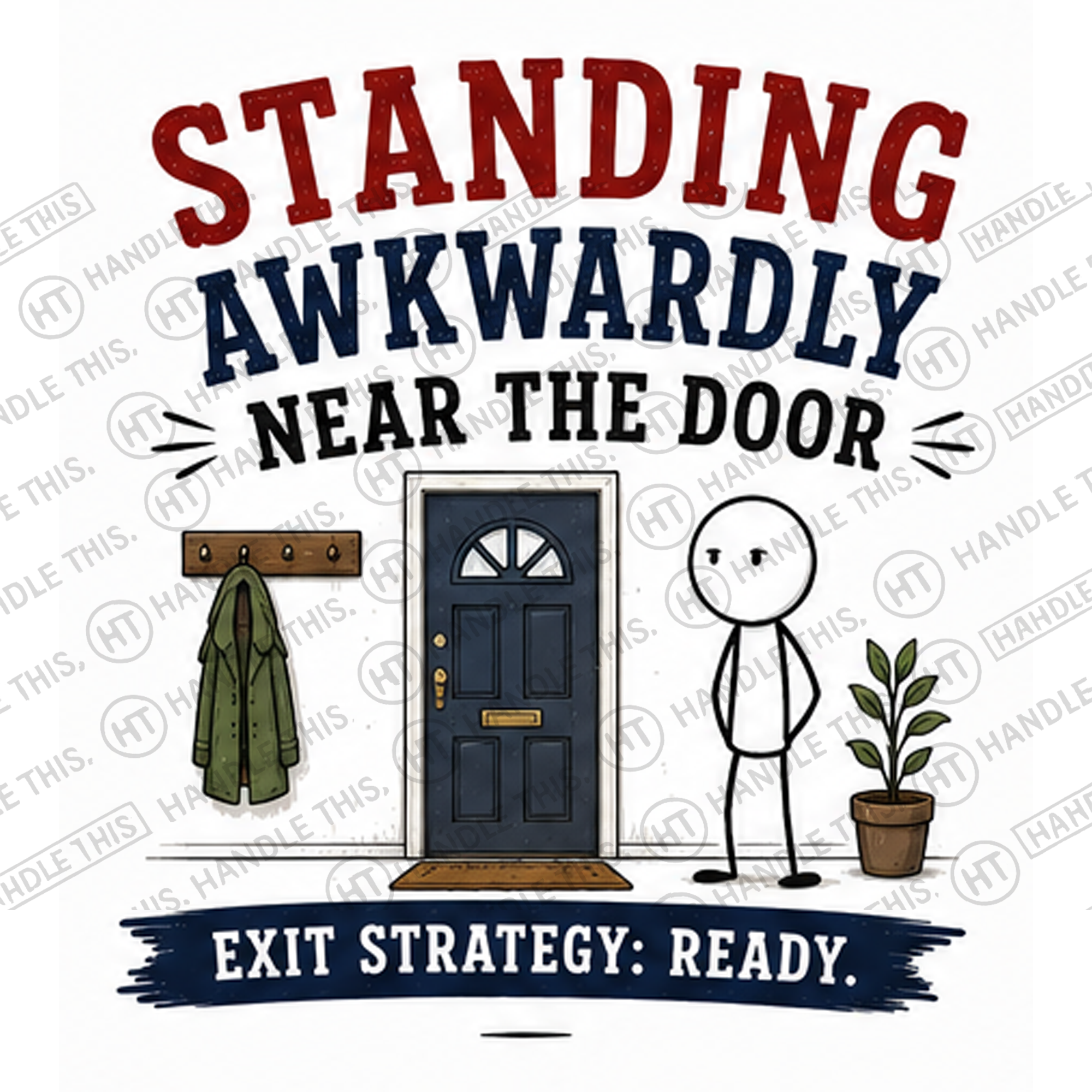 HT0101 Standing Awkwardly Near The Door watermarked artwork