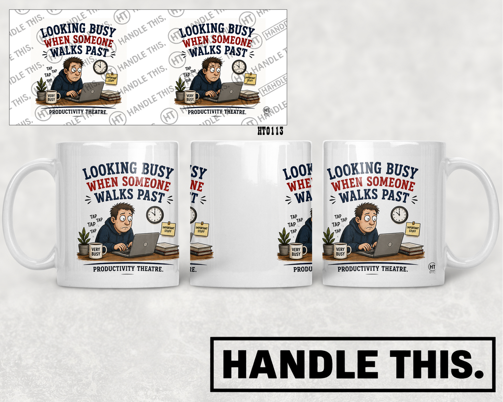 HT0113 Queuing Professional mug mockup