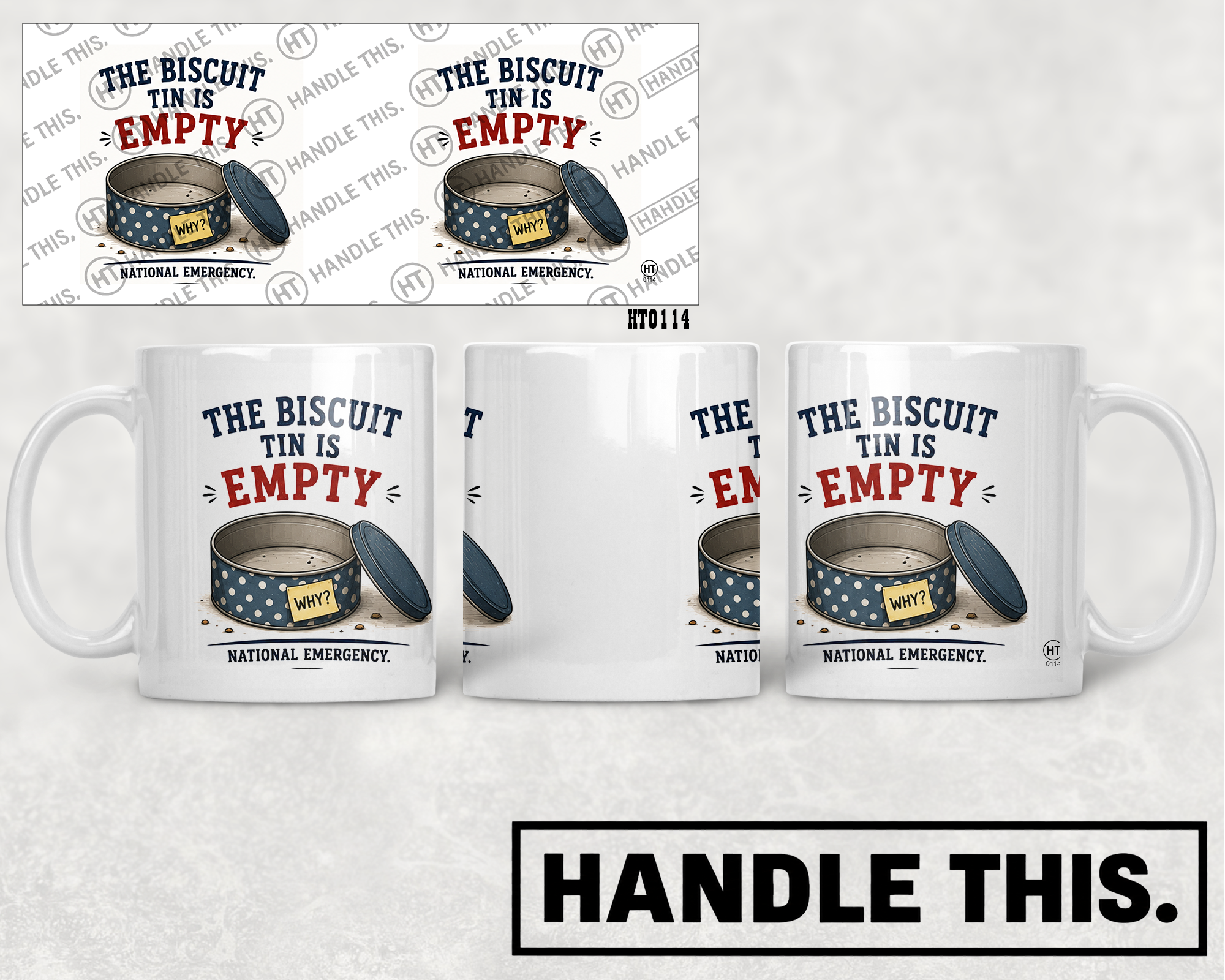 HT0114 Its Fine Probably mug mockup