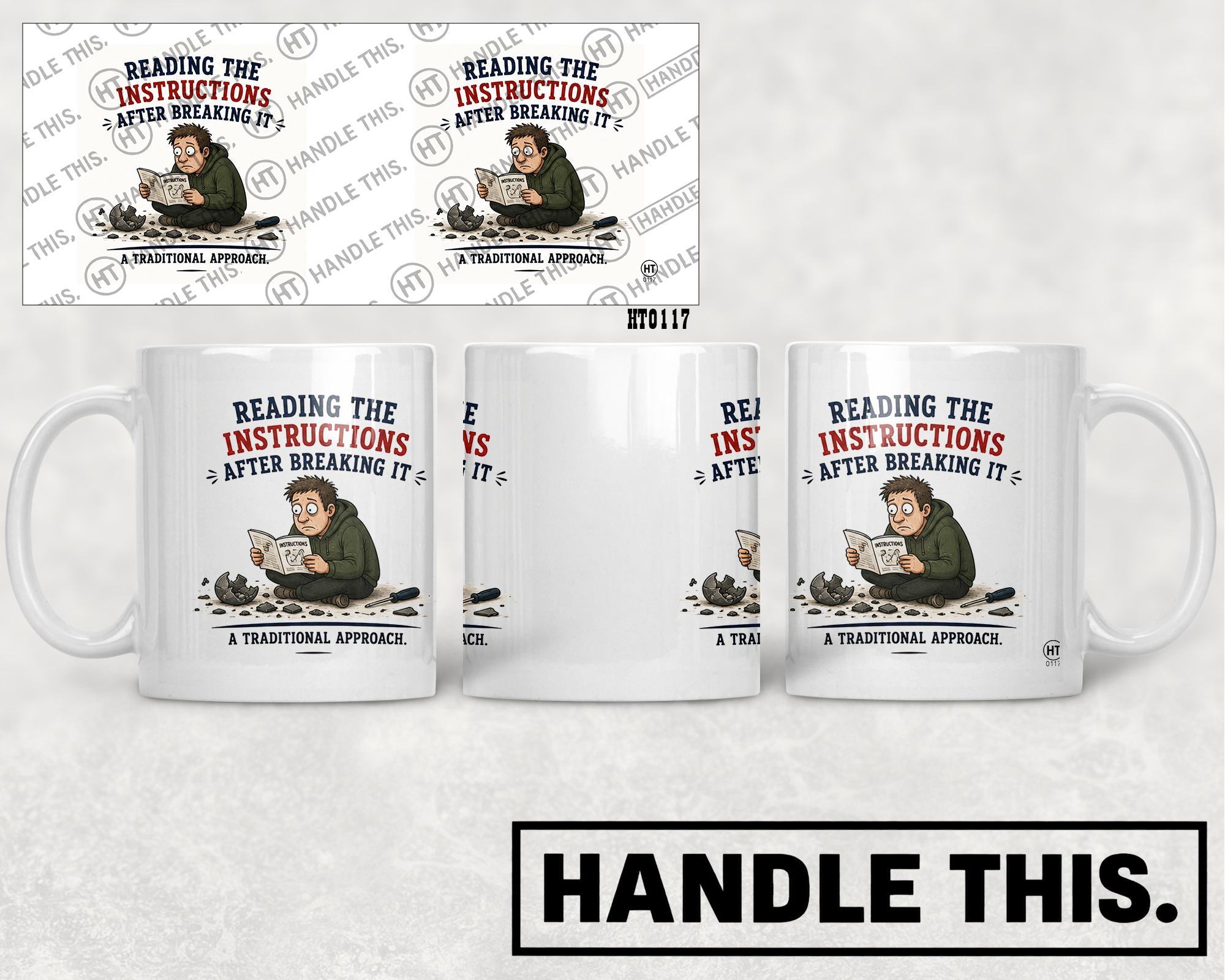 HT0117 Passive Aggressively Thriving mug mockup