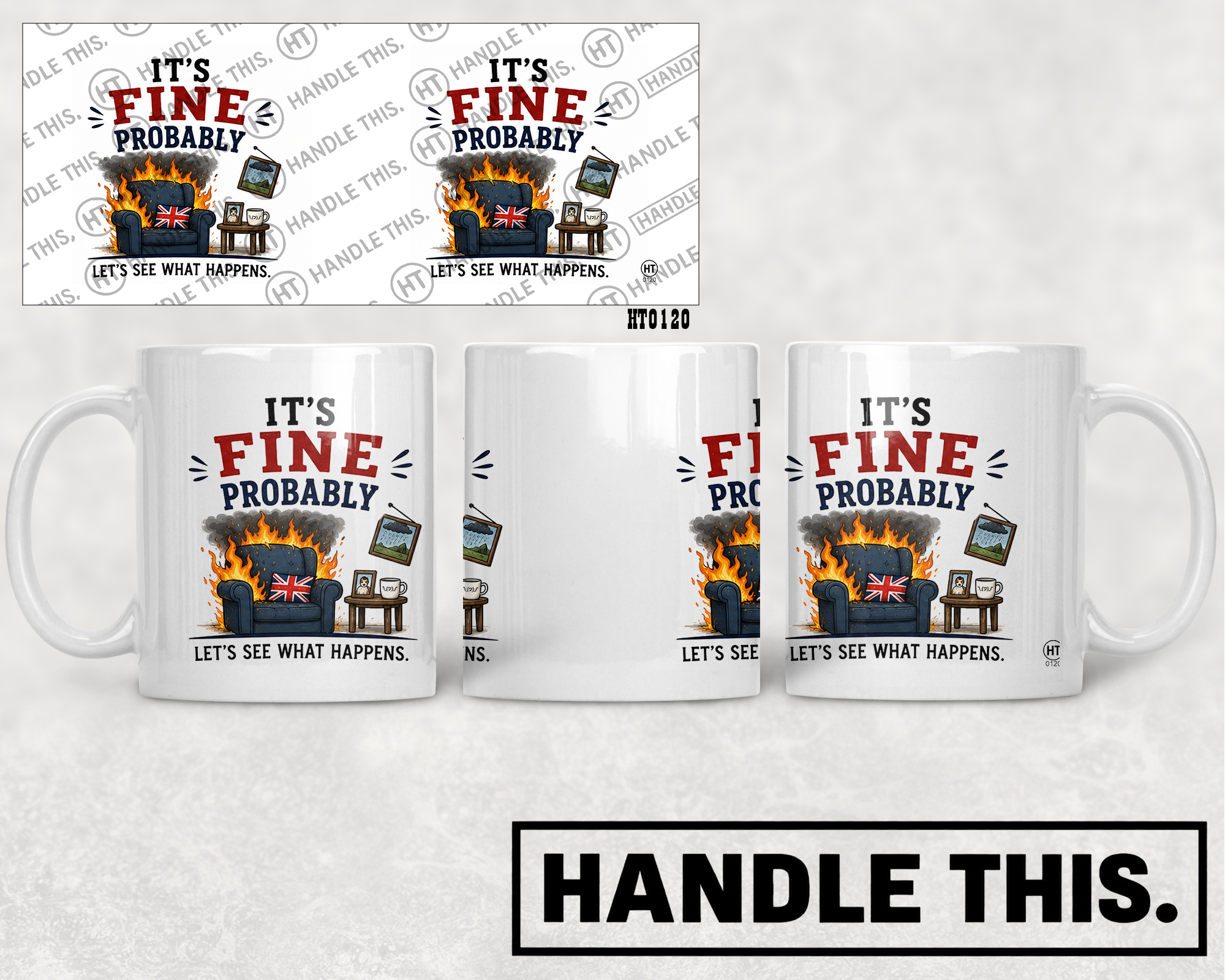 HT0120 The Biscuit Tin Is Empty mug mockup