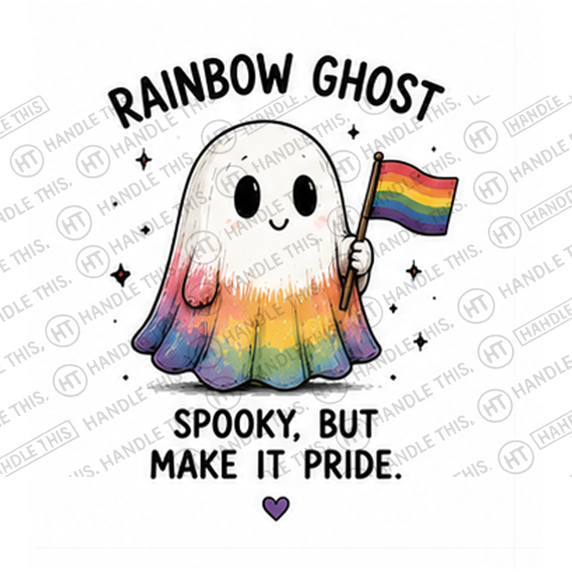HT10008 Ghosr Spooky but Make It Pride watermarked artwork