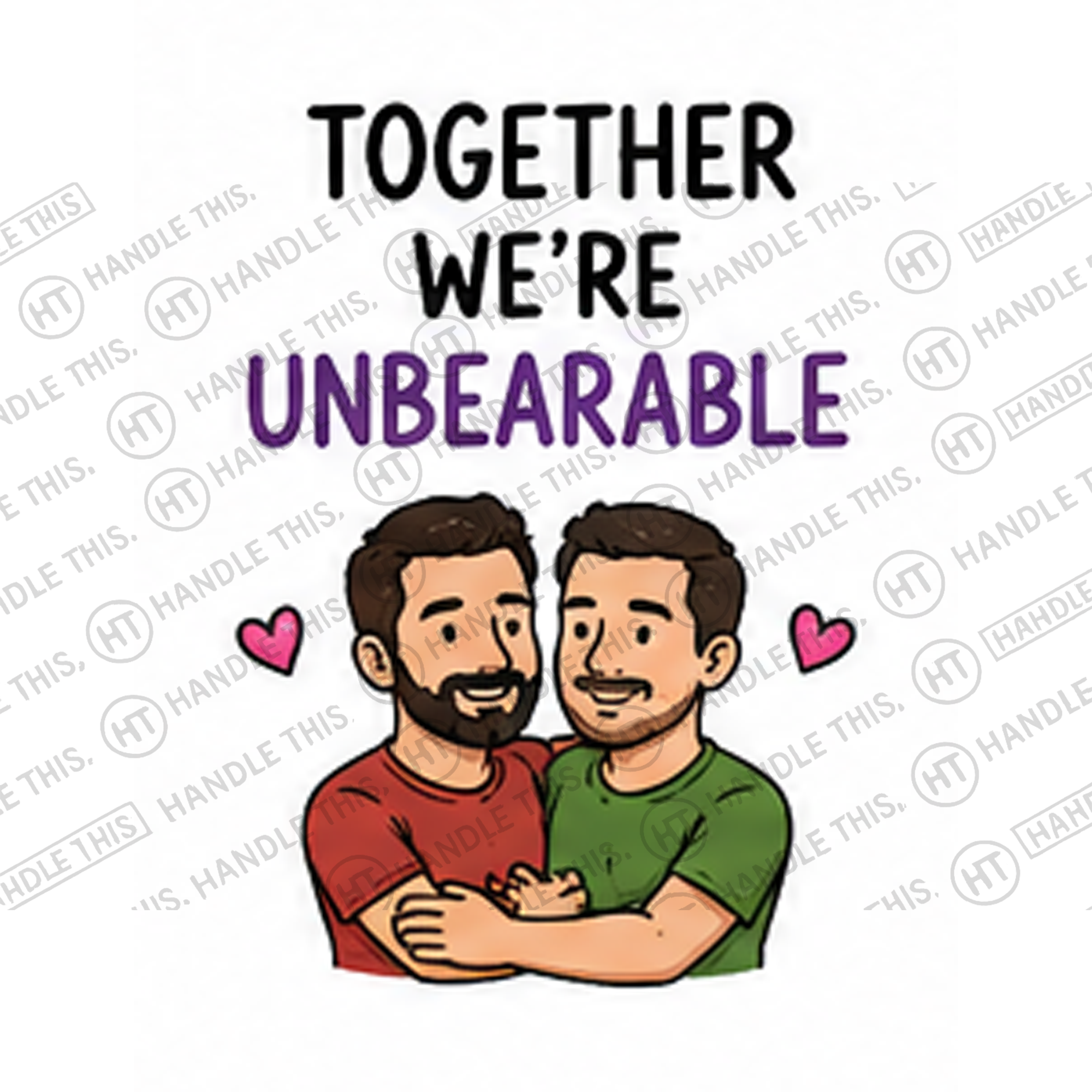 HT10041 Together We'Re Unbearable watermarked artwork