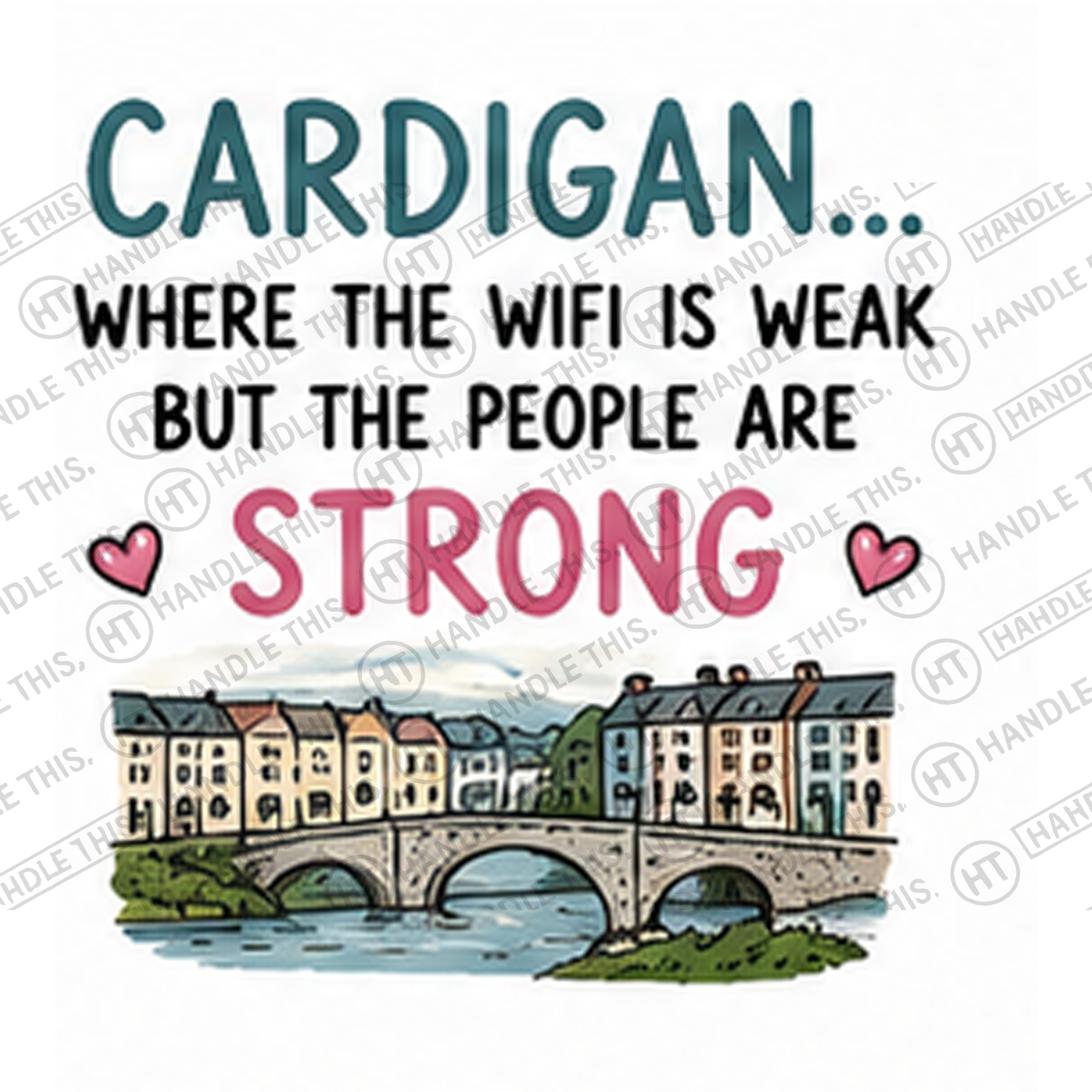 HT1009 Cardigan Where the Wifi is Weak but the People Are Strong watermarked artwork
