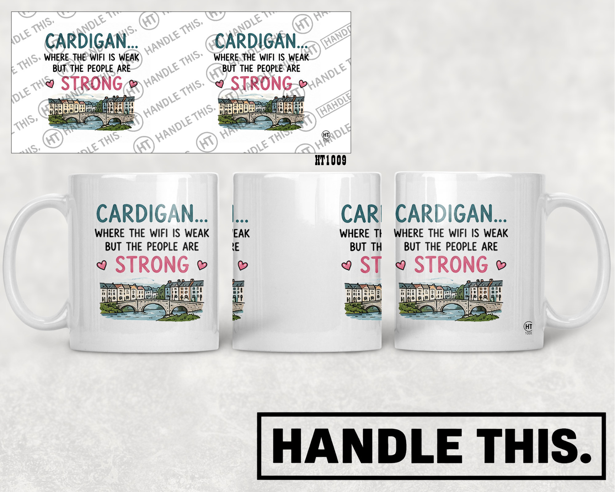 HT1009 Cardigan Where the Wifi is Weak but the People Are Strong mug mockup