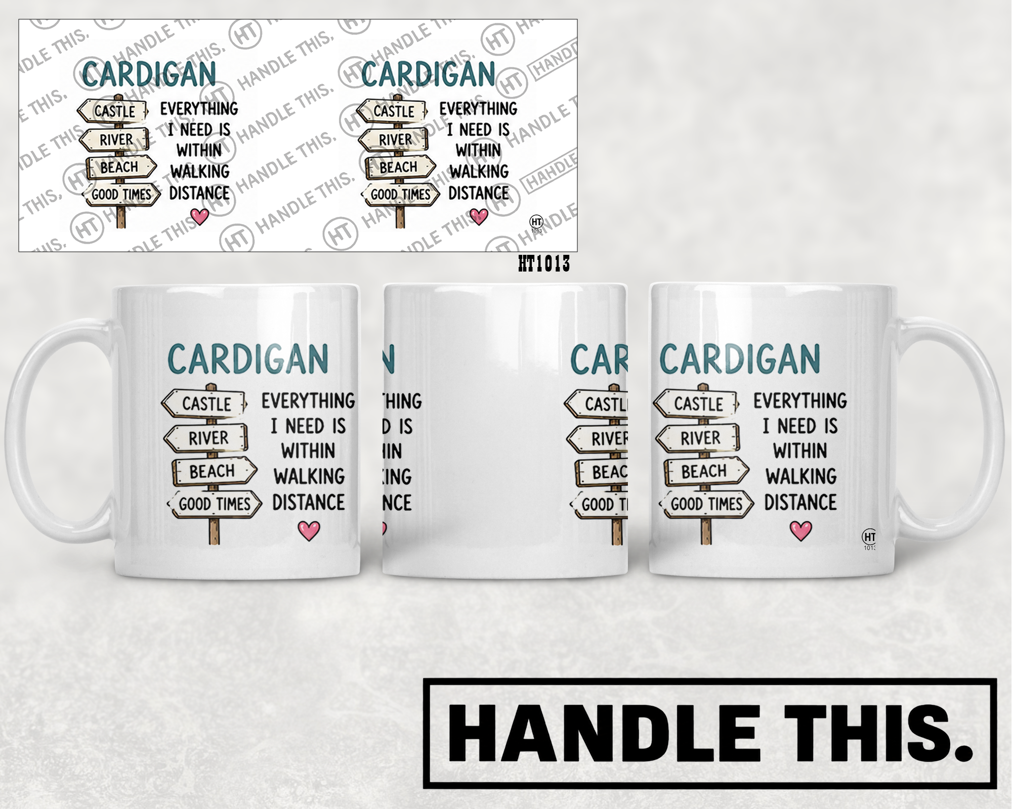 HT1013 Cardigan Everything I Need is Within Walking Distance mug mockup