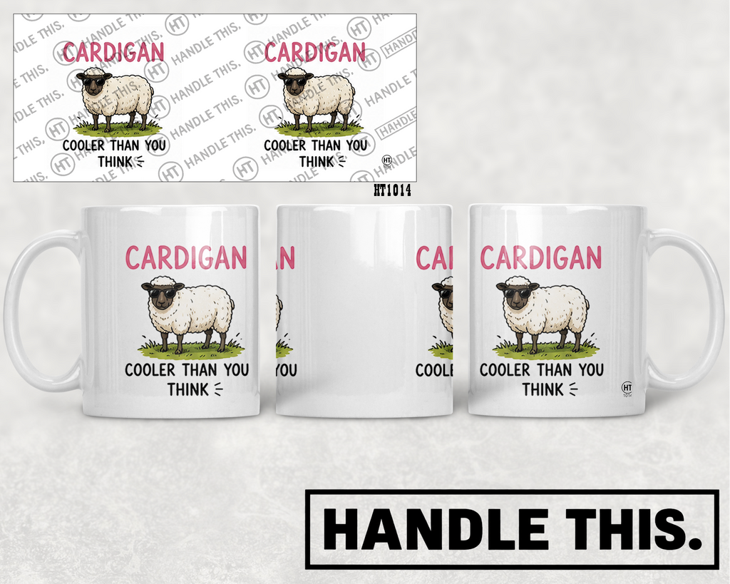 HT1014 Cardigan Cooler Than You Think - mug mockup