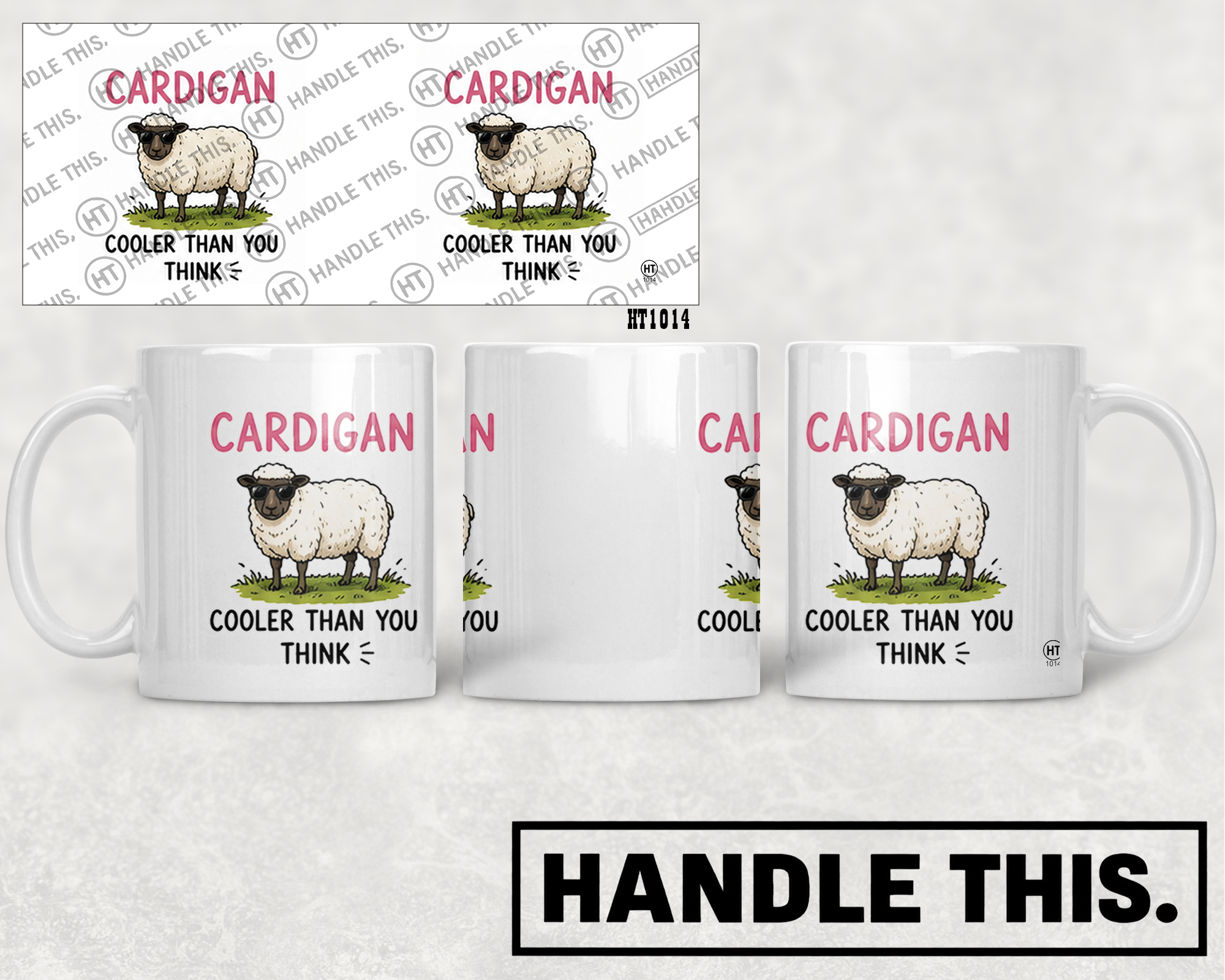 HT1014 Cardigan Cooler Than You Think - mug mockup