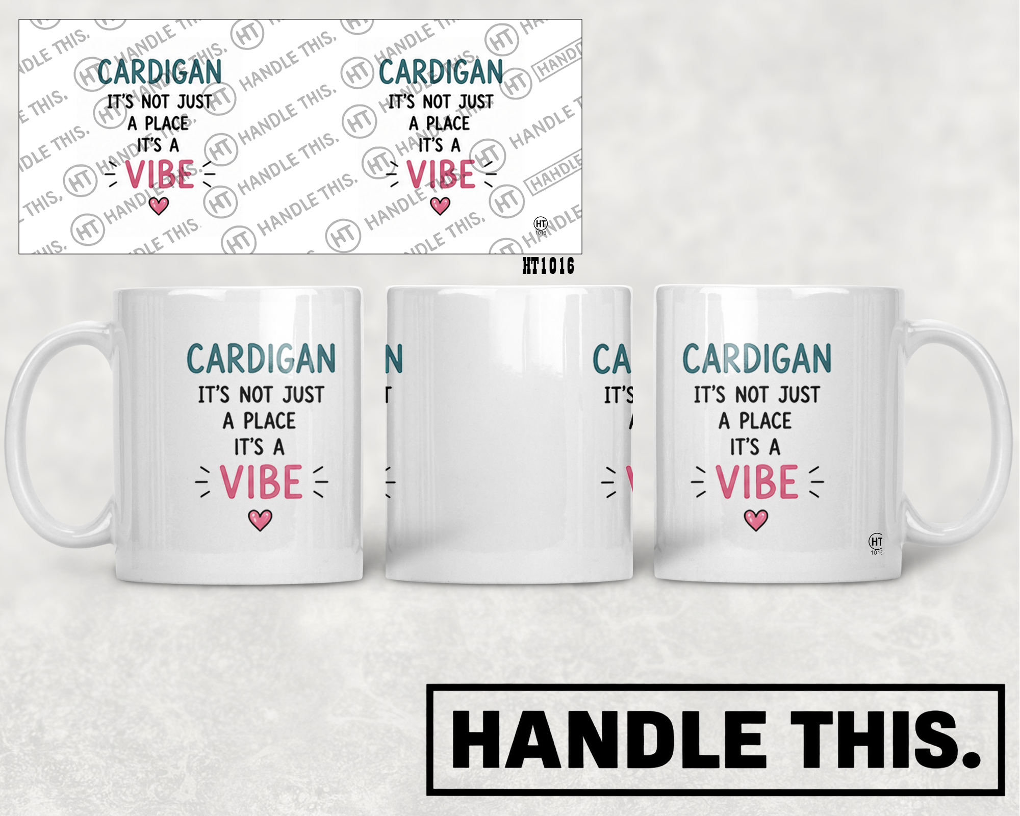 HT1016 Cardigan It's Not Just a Place It's a Vibe mug mockup