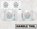 HT1018 I'm Not Retired I'm Just Full Time Cardigan Resident mug mockup