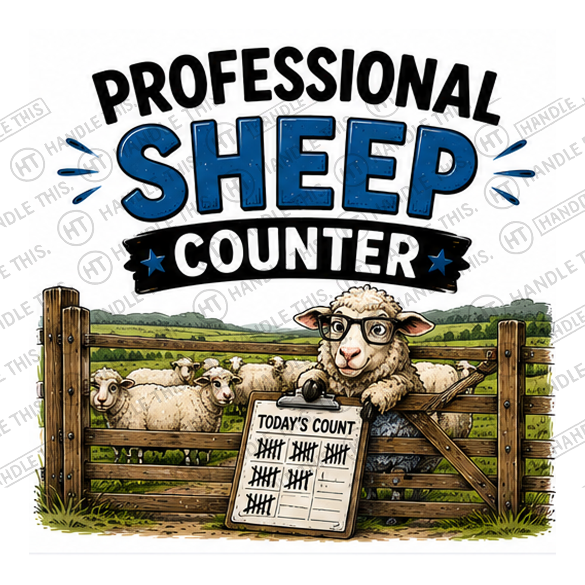 HT11011 Professional Sheep Counter watermarked artwork