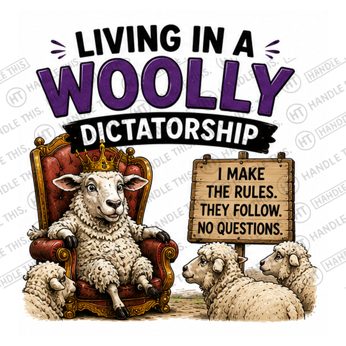HT11015 Living In A Woolly Dictatorship watermarked artwork