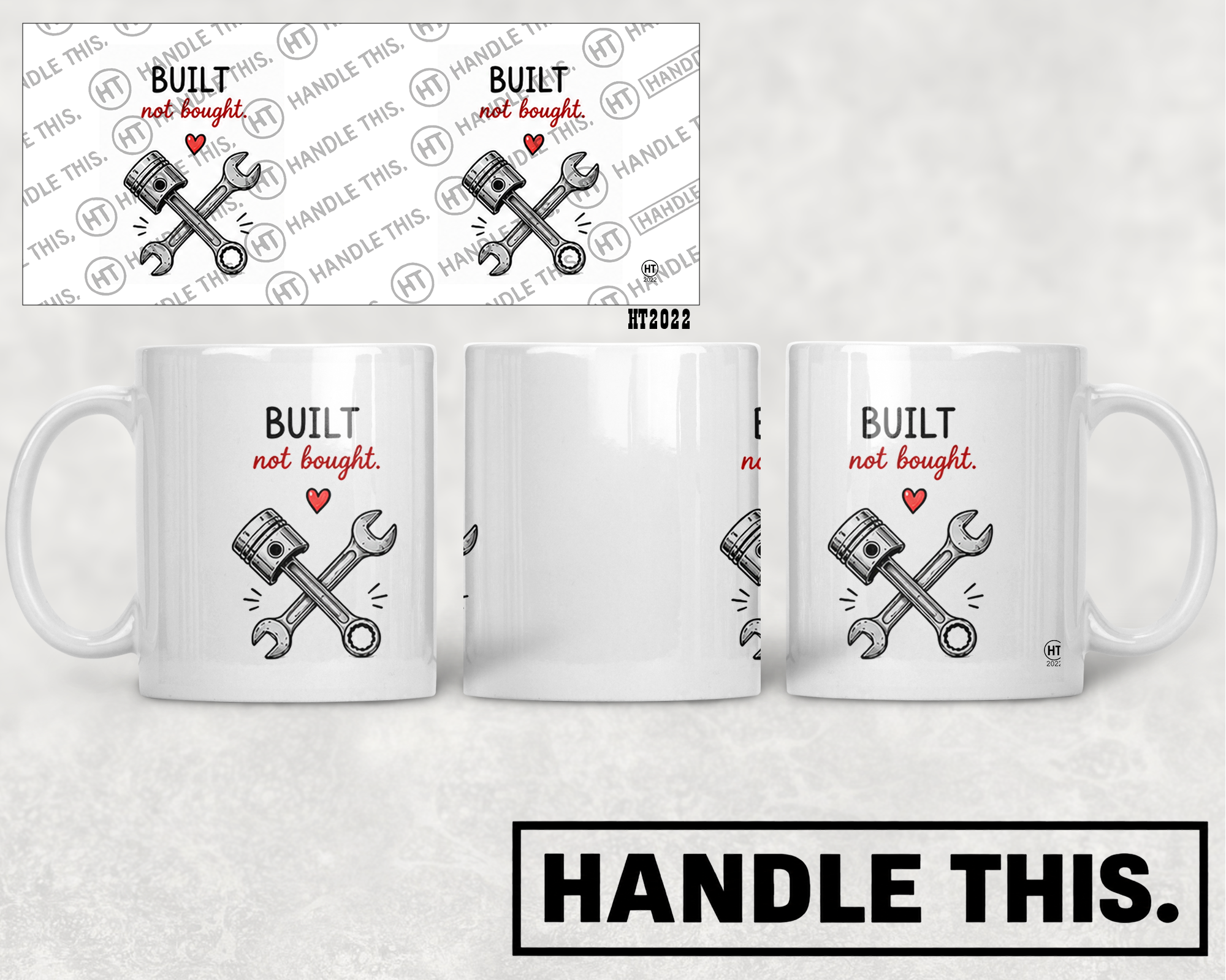 HT2022 Built Not Bought mug mockup