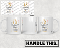 HT2039 18 Penblwydd Hapus Mae'R Antur Yn Dechrau mug mockup