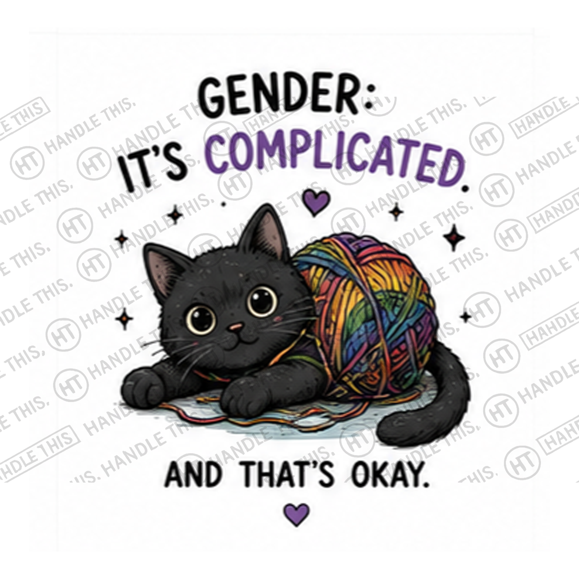HT2052 Gender Its Complicated and That's Okay watermarked artwork
