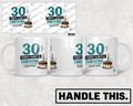 HT2059 30 Thirty Flirty and Thriving Sometimes mug mockup