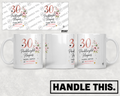 HT2067 30 Penblwydd hapusTrideg Gwych Ac Yn FFynnU mug mockup