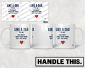 HT3014 Like a Dad You Didn'T Have to Be There but You Were mug mockup