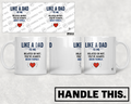 HT3016 Like a Dad to Me Related or Not You'Ve Always Been Family mug mockup