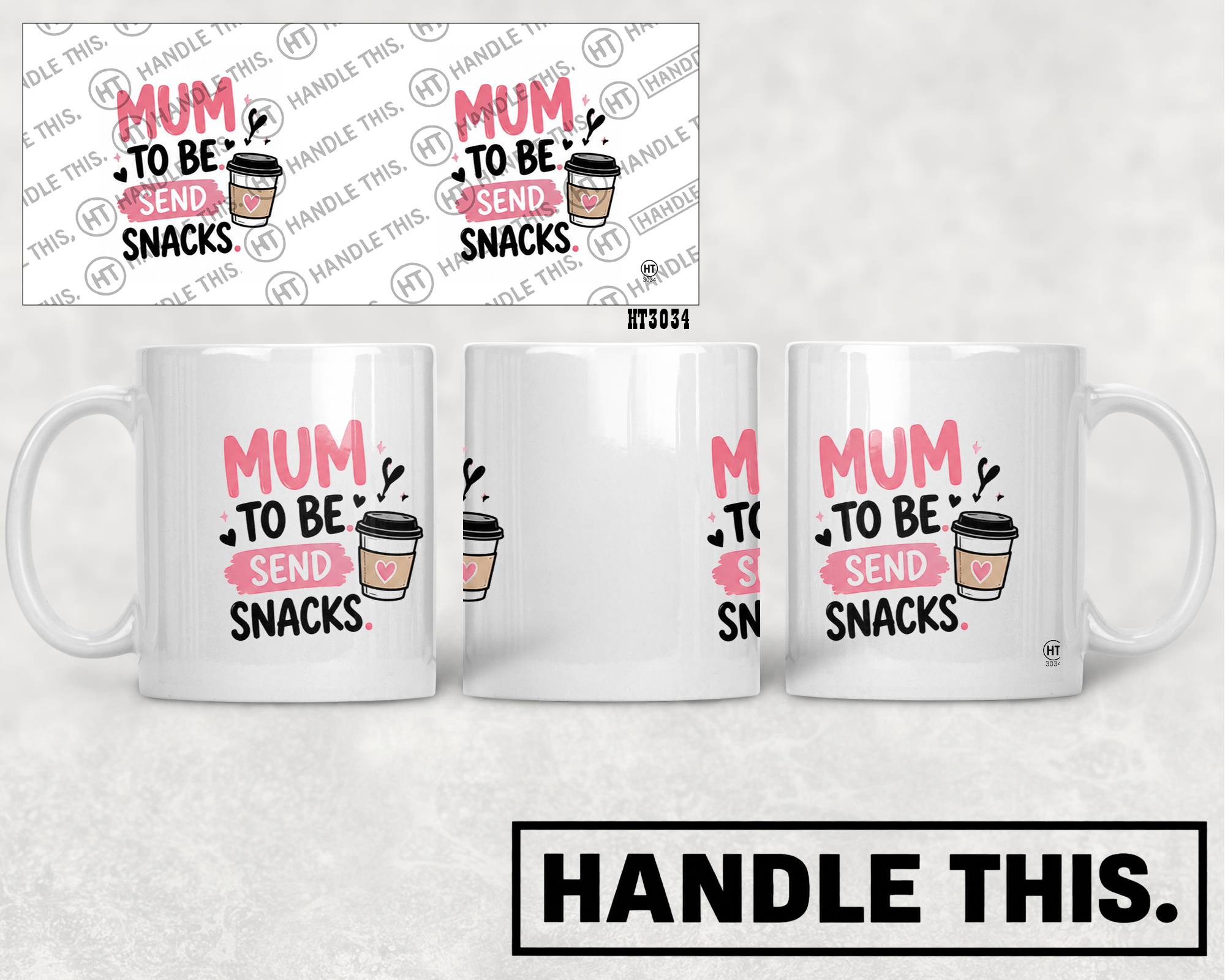 HT3034 Mum Send Snacks mug mockup