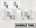 HT4003 Thanks for Being the Reason I Don'T Throw Things at Work Most Days Holding It Together mug mockup