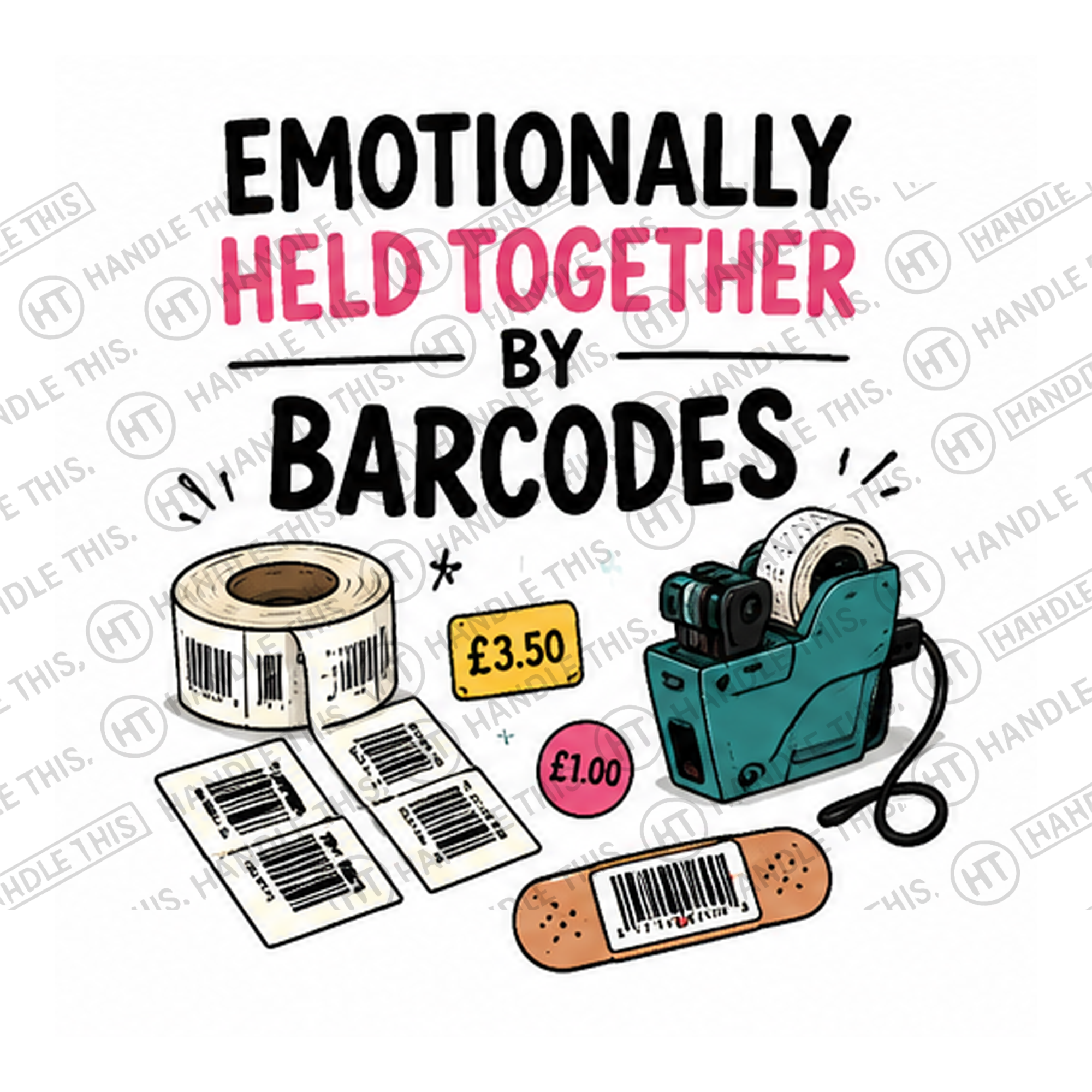 HT4051 Emotionally Held Together By Barcodes watermarked artwork
