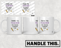 HT4089 Thank You Teacher for Making Learning Fun mug mockup