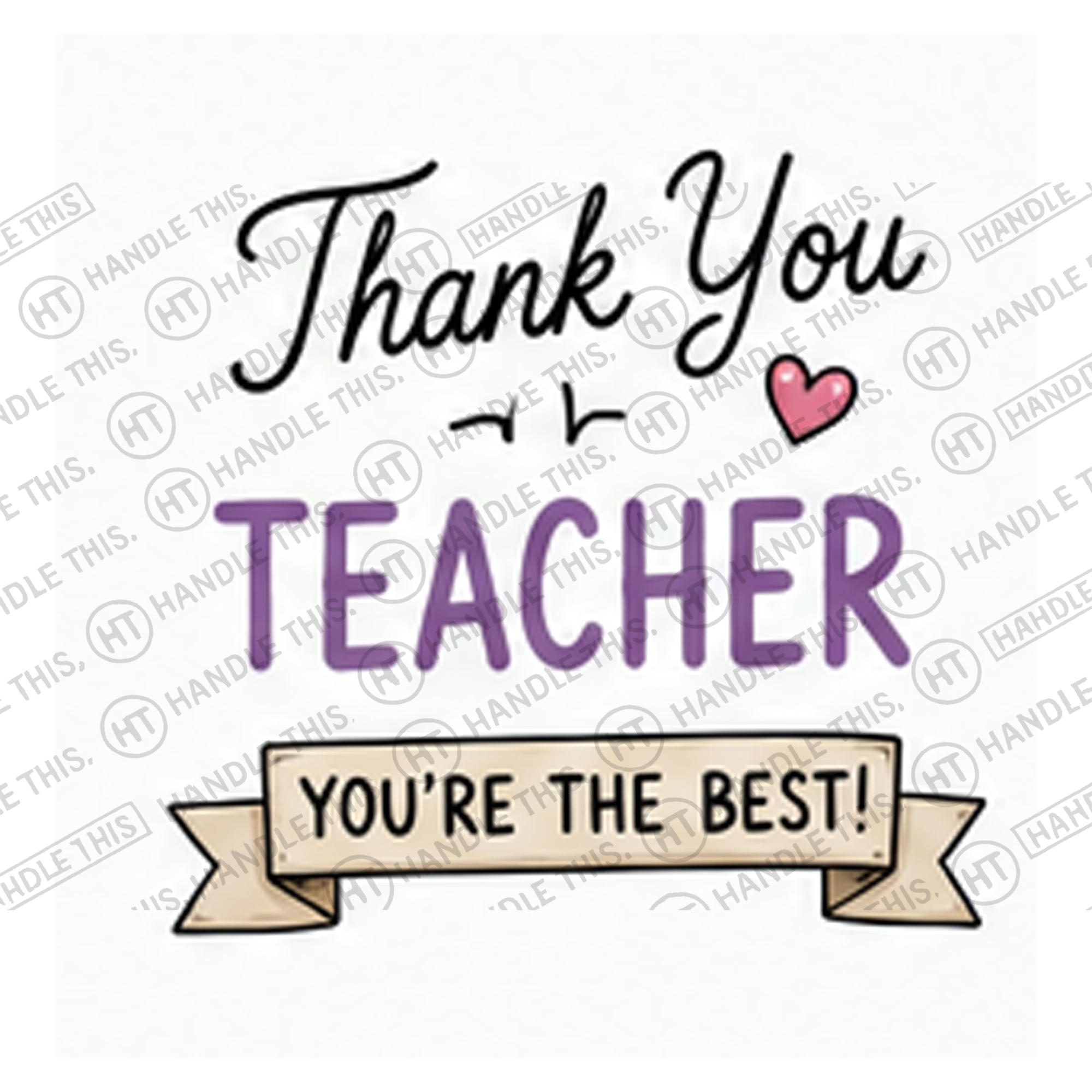 HT4092 Teacher You'Re the Best watermarked artwork