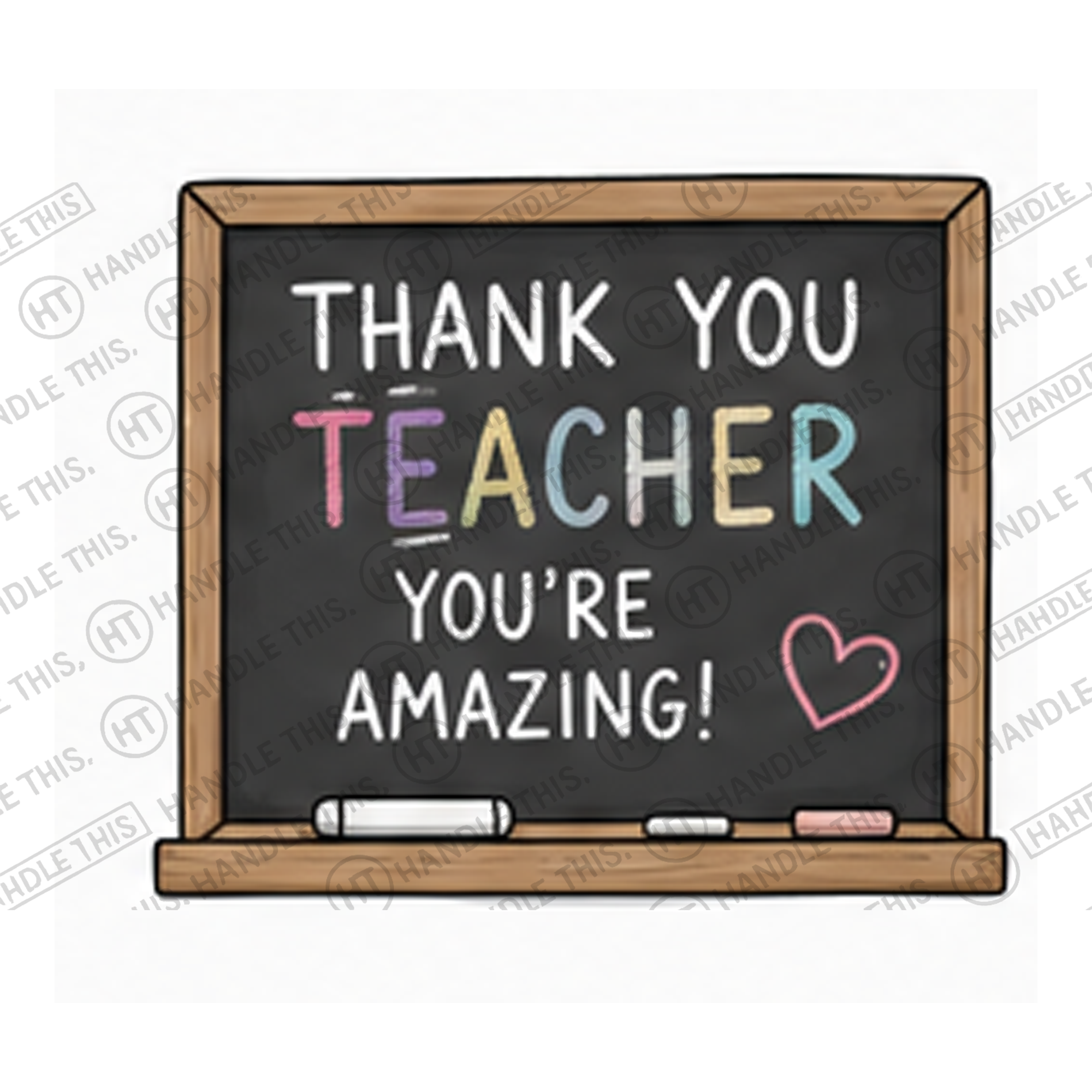 HT4098 Thank You Teacher Vou'Re Amazing watermarked artwork
