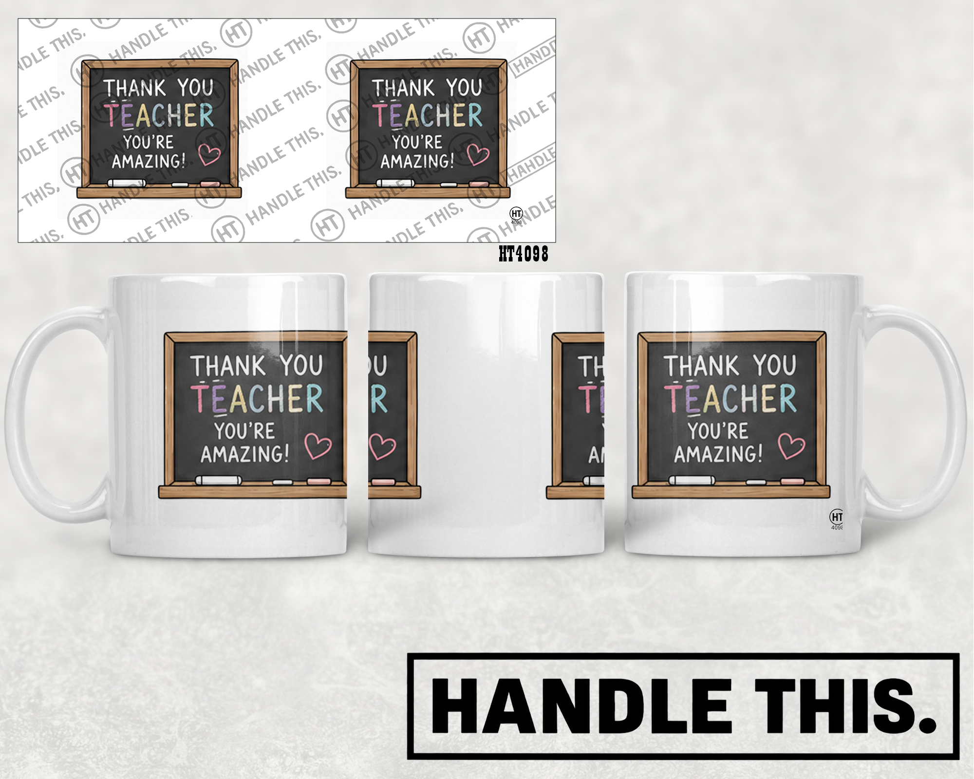 HT4098 Thank You Teacher Vou'Re Amazing mug mockup
