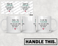 HT4102 Thank You Teacher for Your Hard Work Dedication and Big Heart mug mockup